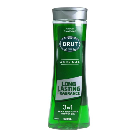 Gel de dus - Gel de duș pentru păr/corp/față Brut Original 600 ml