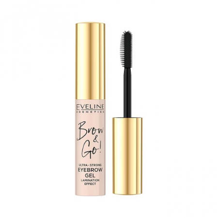 Machiaj Sprancene - Gel de sprancene ultra-strong cu efect de laminare Brow & Go! Eveline