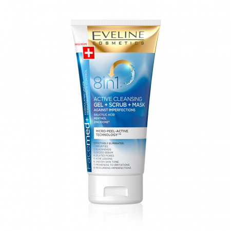 INGRIJIRE TEN - Gel/ Scrub/ Masca de curatare 8 in 1 Facemed+