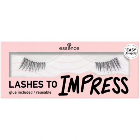 Gene false - Gene false LASHES TO IMPRESS 03 - Half Lashes Essence 1 pereche