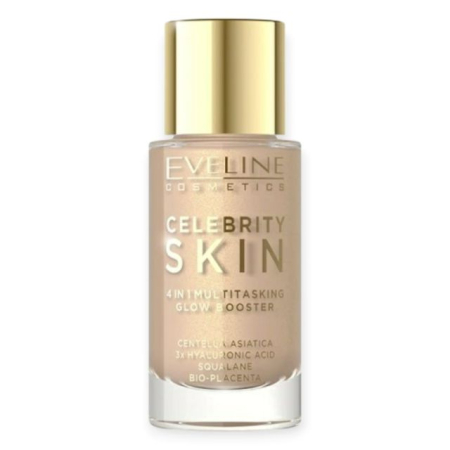 Baza machiaj/primer - Iluminator pentru față/corp 02N Celebrity Skin 4-1 Multitasking Glow Booster Eveline 30 ml