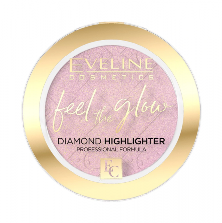 Iluminator - Iluminator pudra Feel The Glow Diamond Eveline Cosmetics
