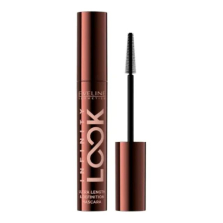 Mascara (rimel) - Infinity Look Ultra Length & Definition Brown Mascara Eveline 7 ml