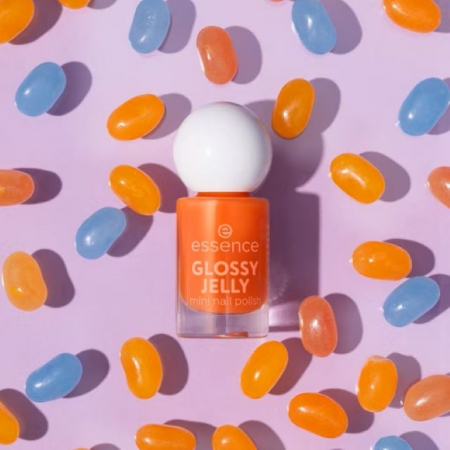 Lac de unghii mini 03 Portocaliu GLOSSY JELLY 5 ml [4]