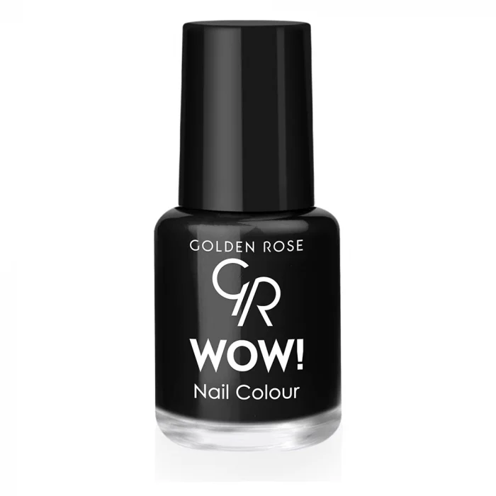 Lac de unghii oja - Lac de unghii (oja) Wow 89 Negru Golden Rose 6ml