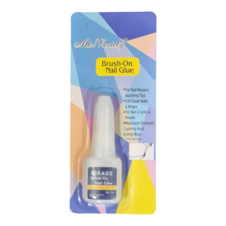 Dizolvant/acetona si solutii pregatire unghii - Adeziv lichid pentru unghii, cu pensulă 10 g