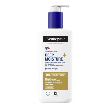 Lotiune de corp - Loțiune de corp intens hidratantă piele uscată și aspră Deep Moisture Neutrogena 400 ml
