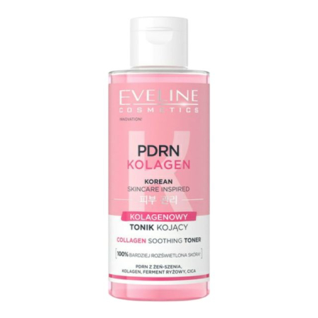 Apa tonica - Loțiune tonică calmantă Coreean Skincare PDRN Collagen Eveline 150 ml