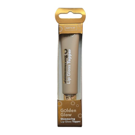 Lip gloss/luciu buze - Luciu de buze cu sclipici (Topper) Golden Glow Sence 15 ml