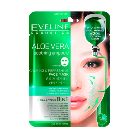 Masti - Masca calmanta si revigoranta cu aloe vera 8 in 1
