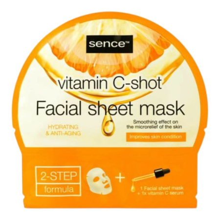 Masti - Mască de față șervețel Sence Vitamin C-shot