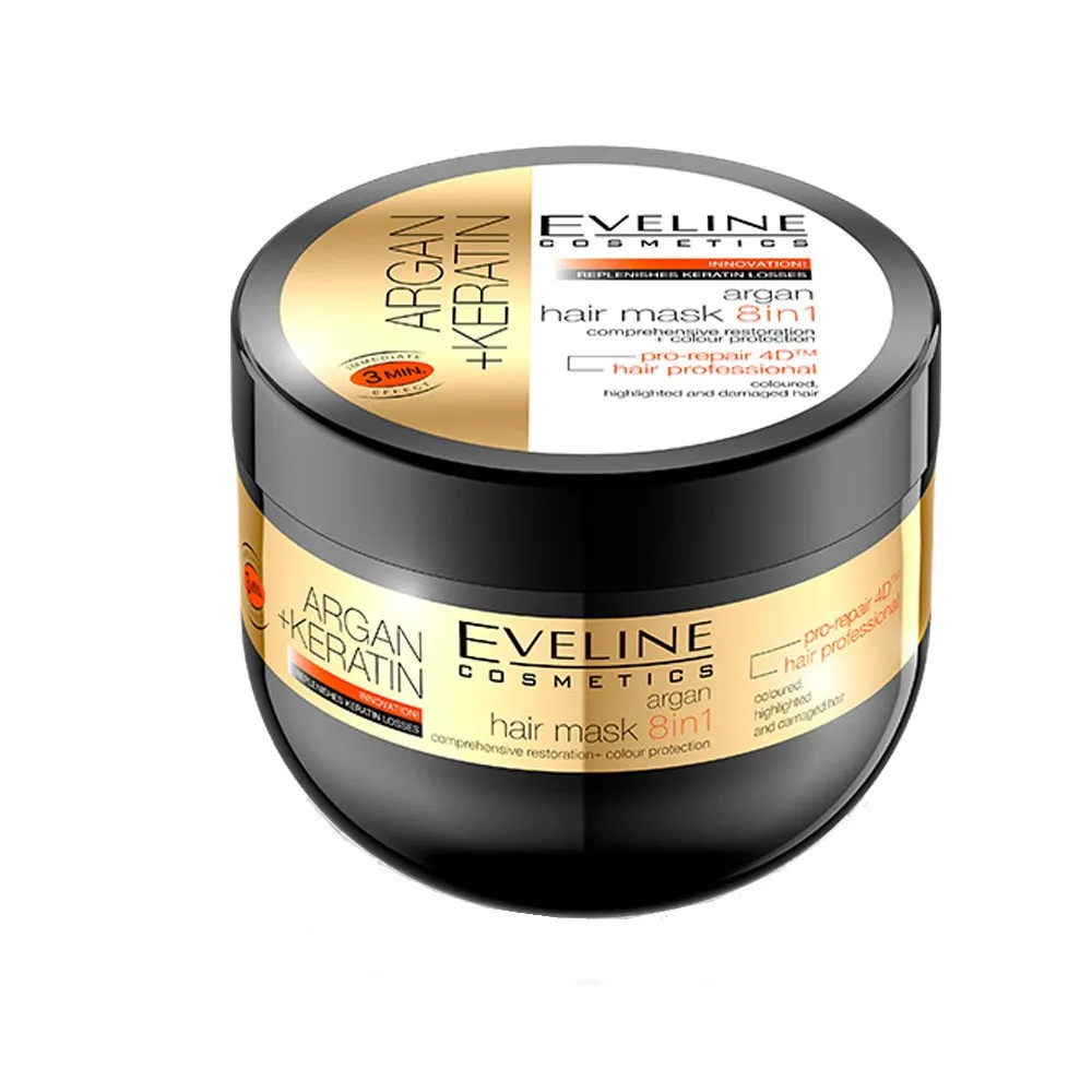 INGRIJIRE PAR - Masca pentru par 8 in 1 Argan si Keratina Eveline Cosmetics