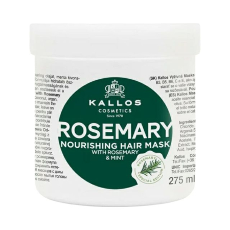 Masca de par - ⁠Masca de păr Kallos KJMN Rosemary Nourishing Hair Mask 275 ml