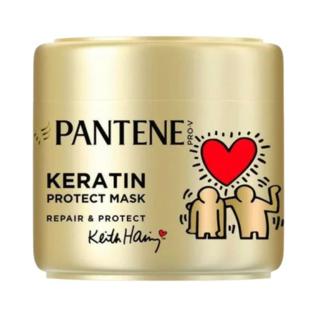 Masca de par - Mască de păr Pantene Pro-V Keratin Repair & Protect Keith Haring 300 ml