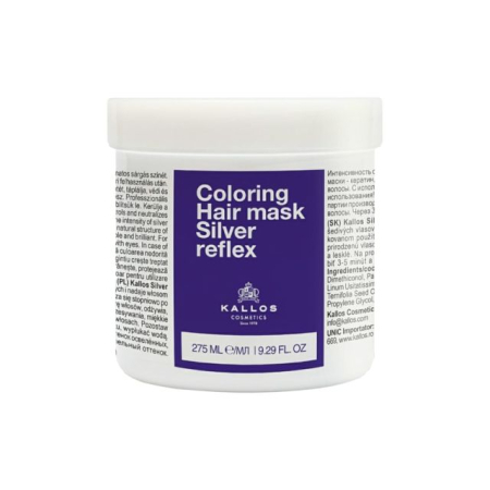 Masca de par - Mască de păr Silver reflex Kallos 275 ml