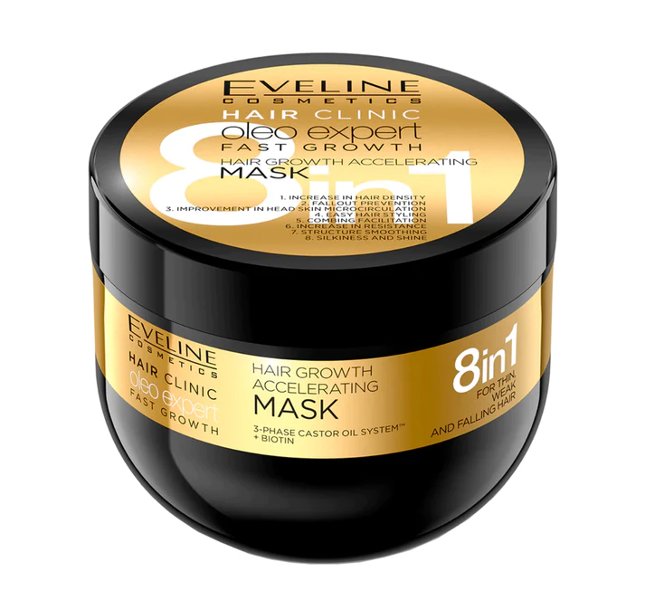 Masca de par - Masca pentru par Oleo Expert 8 in 1 Eveline Cosmetics