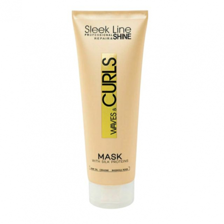 Masca de par - Mască pentru păr ondulat Waves & Curls STAPIZ SLEEK LINE 250 ml