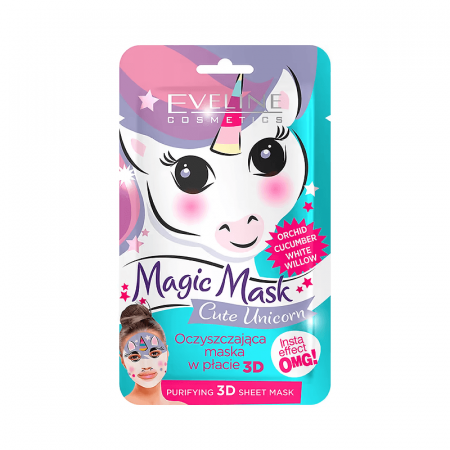 INGRIJIRE TEN - Masca servetel purificatoare Cute Unicorn Eveline