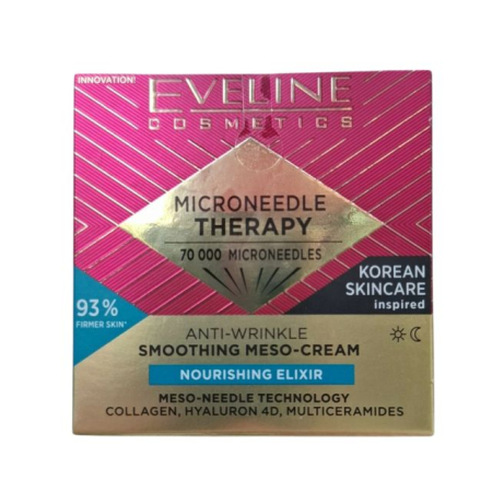 Creme de zi / noapte - Mezo-cremă antirid și de netezire Microneedle Therapy Eveline 50 ml