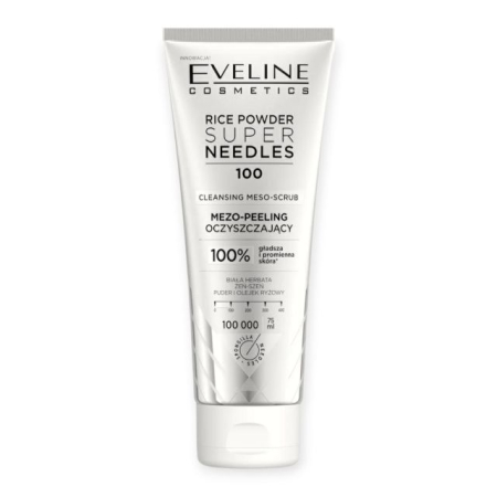 Peeling / gomaj / scrub - Mezo-peeling de curățare cu pudră de orez Super Needles 100 Eveline 75 ml