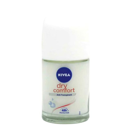 Deodorante dama/barbati - Mini antiperspirant roll-on Nivea Dry Comfort 25 ml