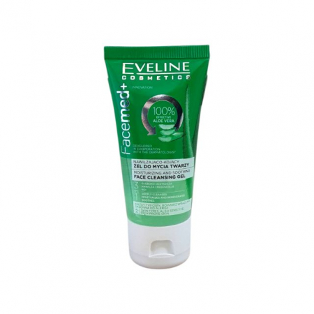 Gel de curatare - Mini gel de curățare cu aloe vera 100% FaceMed Eveline 30 ml