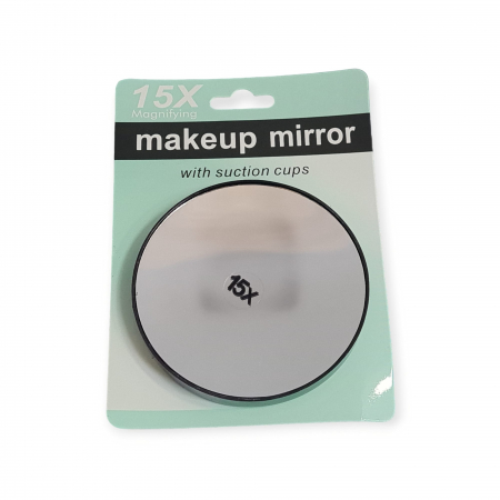 ACCESORII MAKE-UP - Oglinda cu lupa x15, cu ventuze, Ø 9 cm