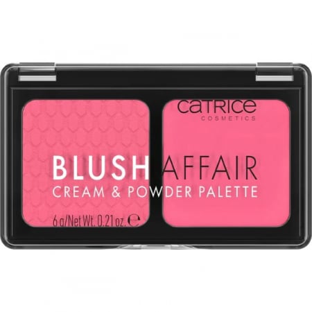 Fard obraz - Paletă de fard de obraz cremă și pudră 020 Blush Affair Catrice 6 g