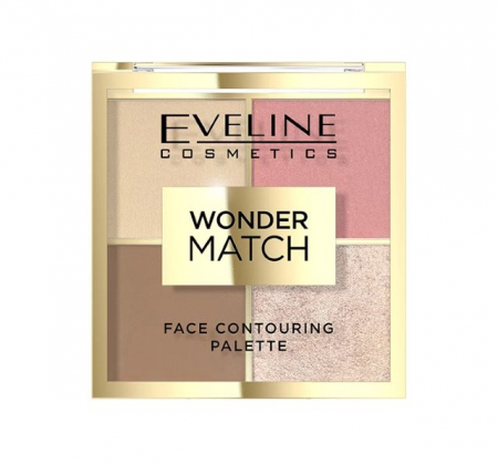 Contouring - Paleta pentru conturul fetei 02 Wonder Match Eveline 10.8 g