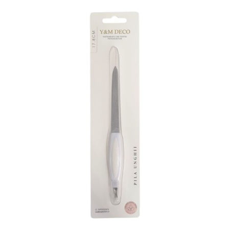 ACCESORII MANICHIURA/PEDICHIURA - Pilă de unghii metalică Y&M DECO 17.8 cm