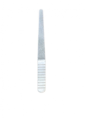 ACCESORII MANICHIURA/PEDICHIURA - Pila metalica diamantata medie, cu varf rotund 16 cm