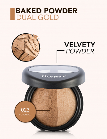 Pudră Coaptă 023 Dual Gold Flormar [1]