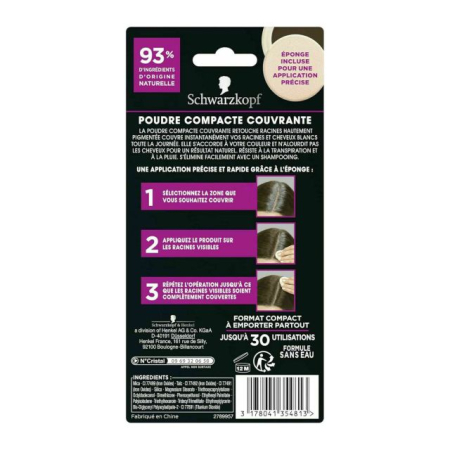 Pudră compactă pentru rădăcini Șaten deschis Schwarzkopf [1]