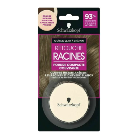 Pudra pentru par - Pudră compactă pentru rădăcini Șaten deschis Schwarzkopf
