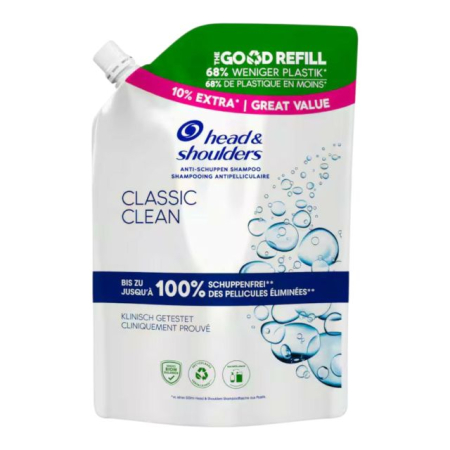 Sampon par - Rezervă (refill) pentru șamponul anti-mătreață Head & Shoulders Classic Clean 550 ml