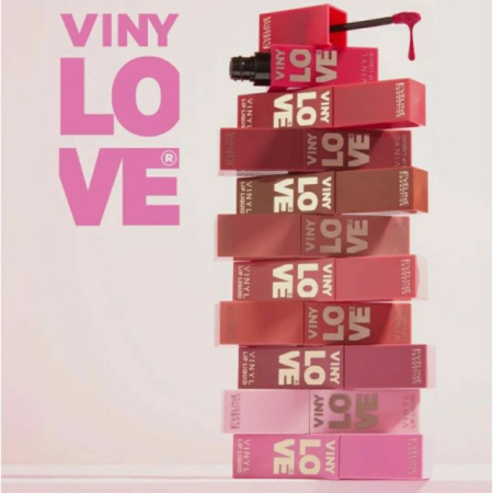 Ruj de buze lichid de lungă durată 02 Dusty VinyLove Eveline 4 ml [4]