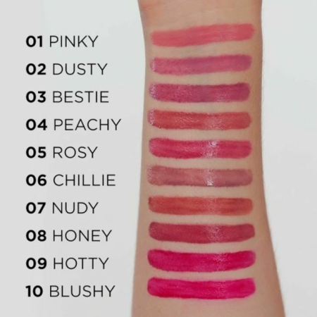 Ruj de buze lichid de lungă durată 10 Blushy VinyLove Eveline 4 ml [2]