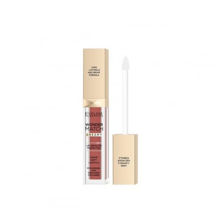 Ruj solid/lichid - Ruj lichid mat 07 Toffee Wonder Match Creamy Eveline 6.8 ml