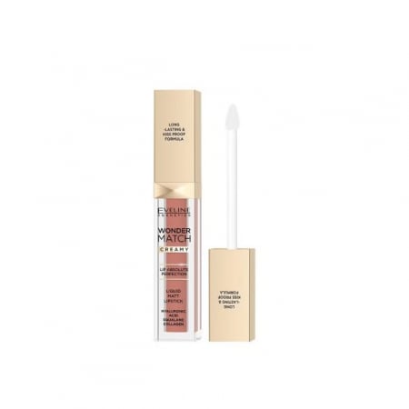 Ruj solid/lichid - Ruj lichid mat 09 Dream Nude Wonder Match Creamy Eveline 6.8 ml