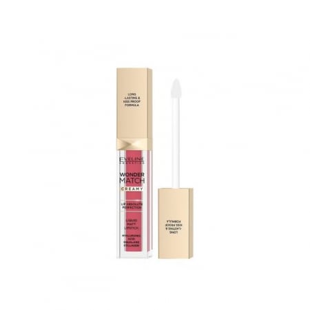 Ruj solid/lichid - Ruj lichid mat 10 Berry Rose Wonder Match Creamy Eveline 6.8 ml