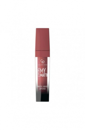 Ruj solid/lichid - Ruj lichid My Matte Lip Ink 24 Roz Natural Inchis Golden Rose 5.5 ml