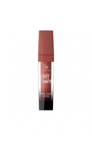 Ruj solid/lichid - Ruj lichid My Matte Lip Ink 18 Nude Terracotta Golden Rose 5.5 ml