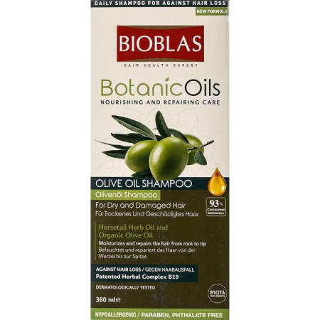 Sampon par - Șampon cu ulei de măsline pentru toate tipurile de păr Bioblas 360 ml