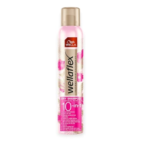 Sampon Uscat - Șampon uscat 10-1 Sensual Rose Wellaflex 180 ml