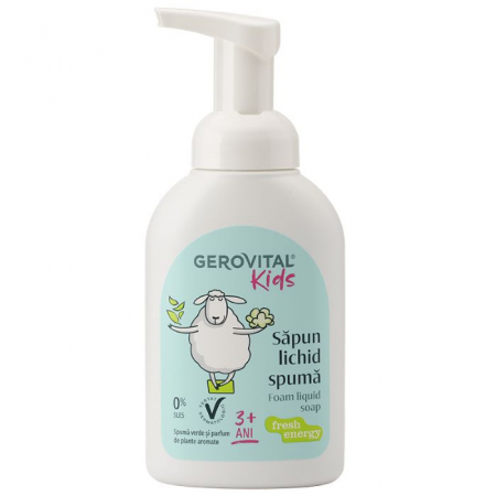 Sapun solid/lichid - Sapun lichid spuma Fresh Energy Gerovital Kids 300ml