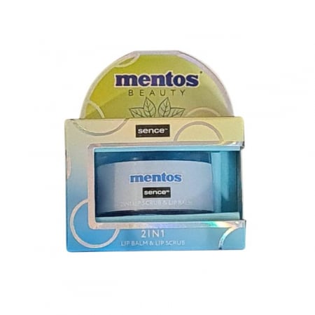 Scrub - Scrub de zahăr și balsam de buze 2 - 1 Mentă Sence 2 x 5 g