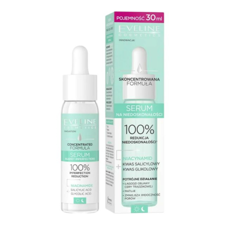 INGRIJIRE TEN - Ser anti-imperfecțiuni cu Niacinamidă Concentrated Formula  Eveline 30 ml