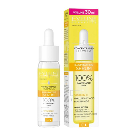 INGRIJIRE TEN - Ser Iluminator Vitamin C Concentrated Formuła Eveline 30 ml