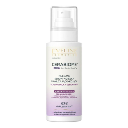 Seruri - Ser - mist lăptos pentru strălucire, hidratare și calmare Cerabiome Glazing Milky Serum-Mist Eveline 150 ml