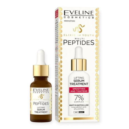 Seruri - Ser Multi - Peptide cu 7% complex cu Acid Hialuronic, Peptide Botox - Like Eveline 18 ml